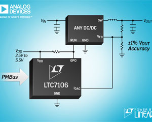 시리얼 PMBus 인터페이스로 DC/DC 레귤레이터의 VOUT 제어하는 DAC 출시